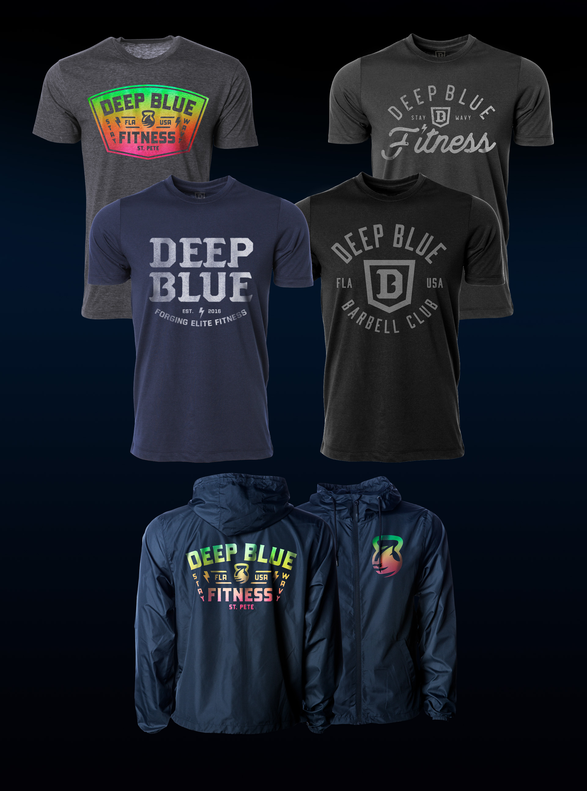 deep blue fitness apparel